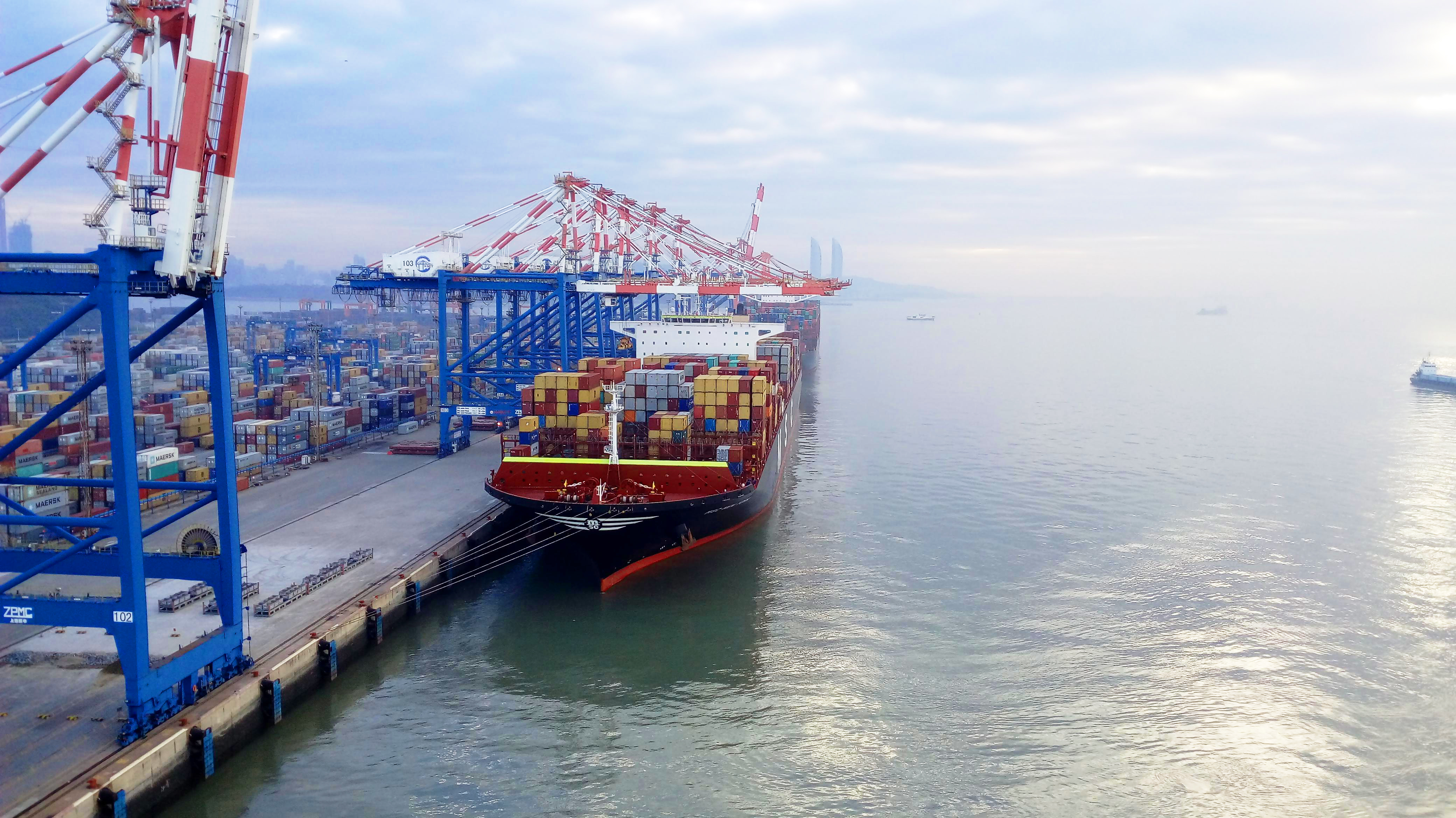 New anemometer "Xiaohei" appears at Xiamen International Container Terminal