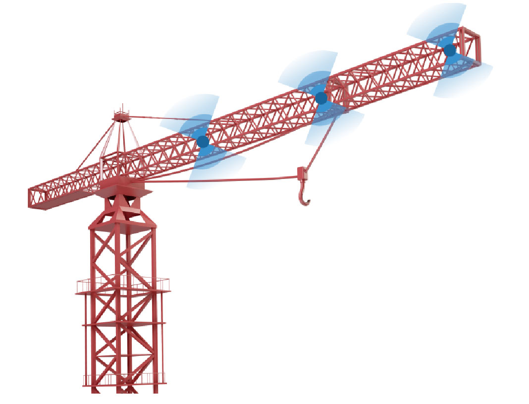 Tower crane anti-collision system