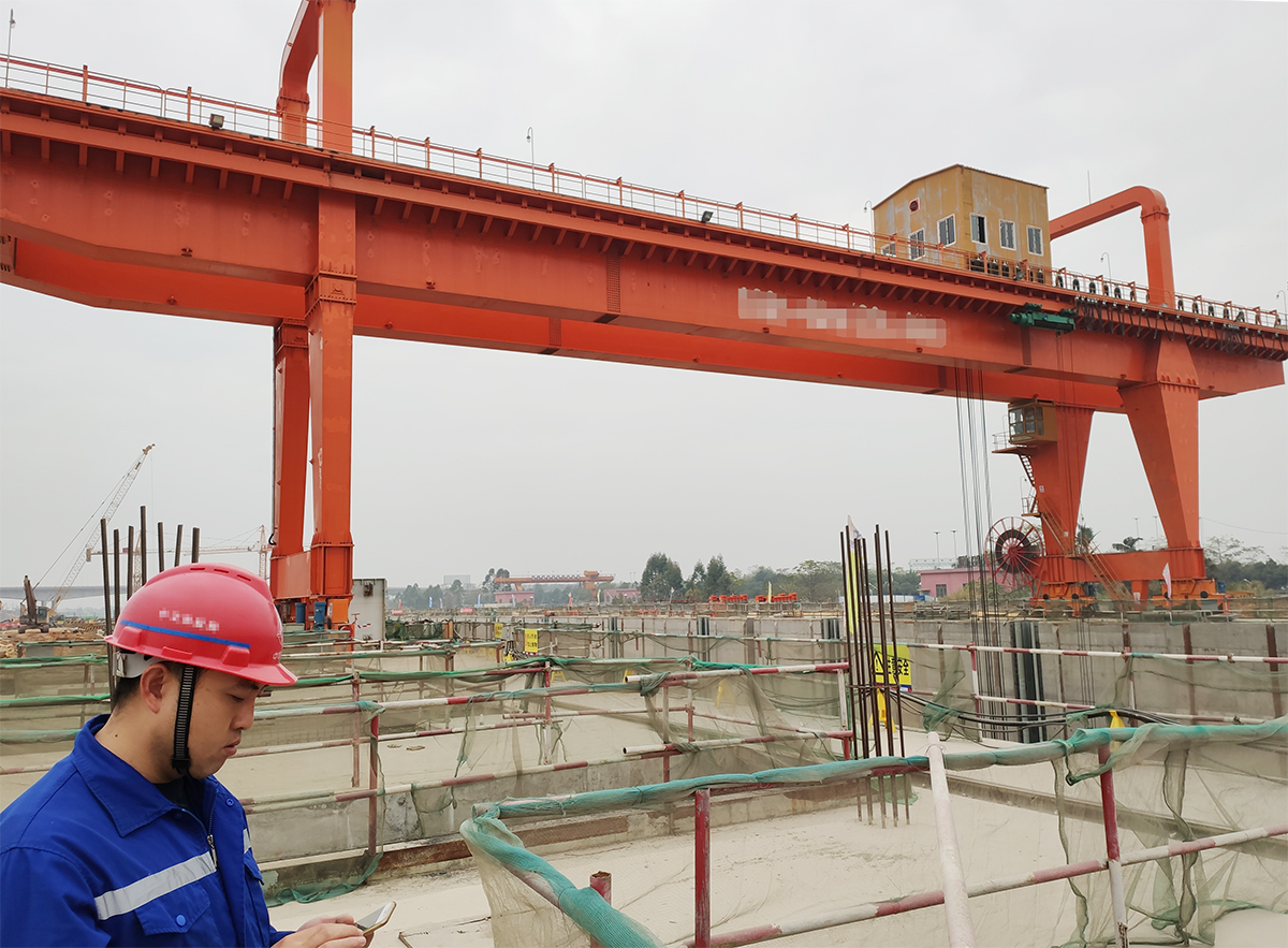 Weite Guigang ship lock gantry crane safety monitoring system successfully accepted
